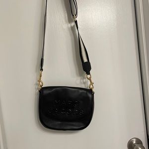 MARC JACOBS black and gold cross body